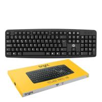 TECLADO USB BRIGHT PRETO 0014