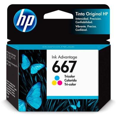 Cartucho HP 667 3YM78AL Colorido Original 2376 2776 2774 2 ml