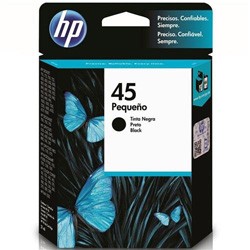 Cartucho HP 45 51645GL Preto Original 110 120 140 145 150 180 190 280 1000 1600 14 ml