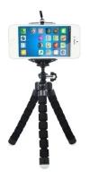 Mini Tripé Flexível Suporte Celular Cameras Go Pro Preto