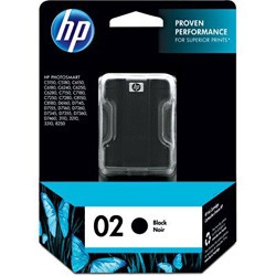 Cartucho HP 02 C8721WL Preto Original 3110 3210 3310 10 ml