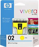Cartucho HP 02 C8773WL Amarelo Original 3110 3210 3310 6 ml