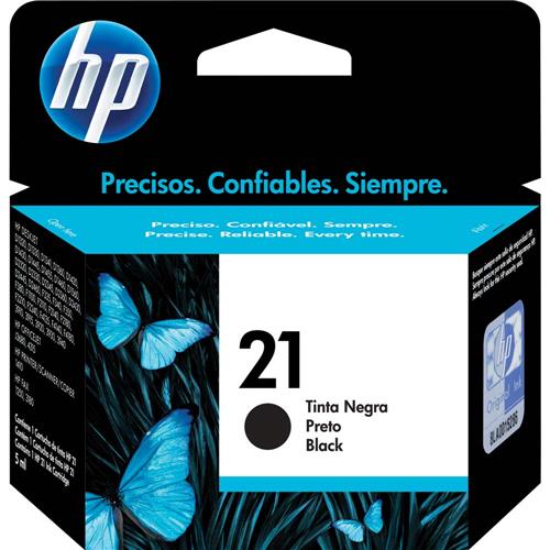 Cartucho HP 21 C9351AB Preto Original 3915 3920 F4140 F4180 J3680 7 ml