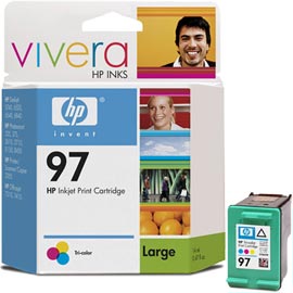 Cartucho HP 97 C9363WB Colorido Original 5740 6520 6540 8750 17,5 ml