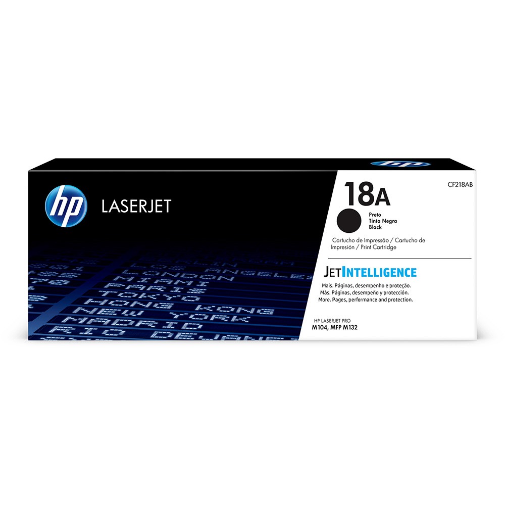 Toner HP 18A CF218A Preto Original M132NW M104W 1.400 páginas