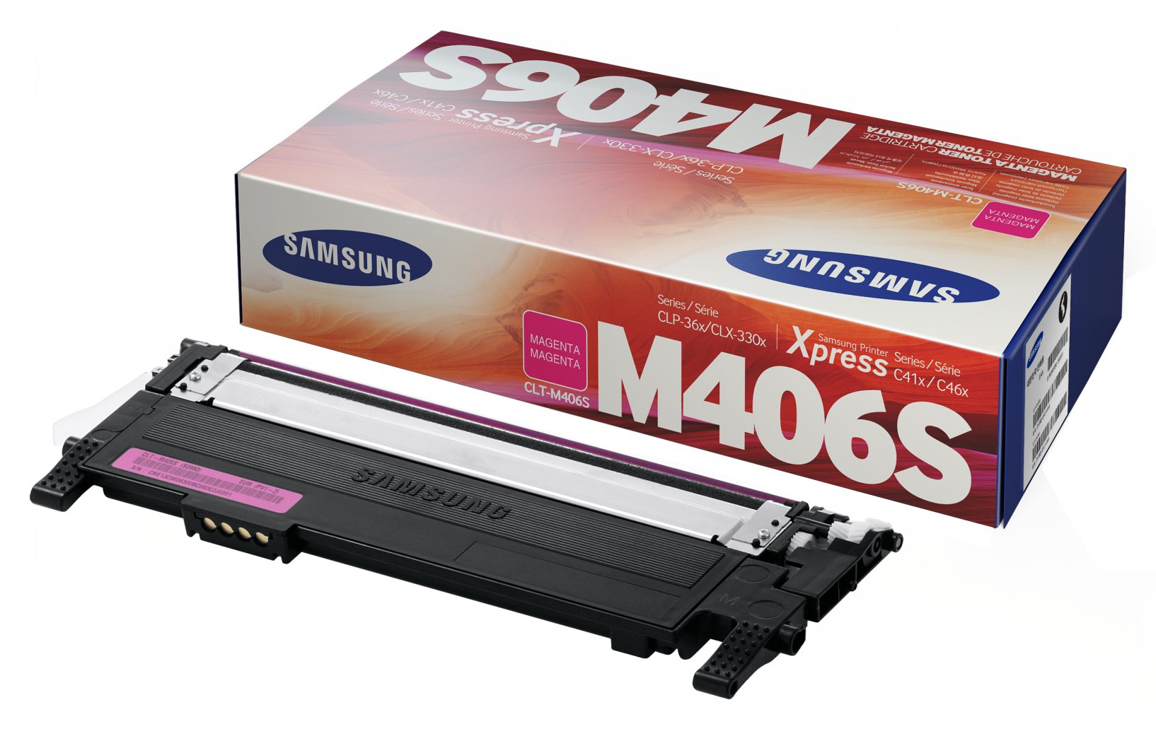 Toner Samsung 406 CLT-M406S Magenta Original CLP-365W CLX-3305W 1.000