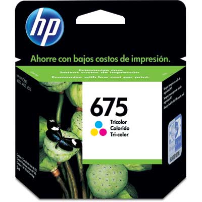 Cartucho HP 675 CN691AL Colorido Original 4000 4400AIO 4575AIO 9 ml