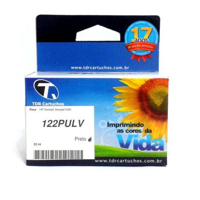Cartucho HP 122XL CTN-122PULV Preto Remanufaturado DESKJET 1000 F2050 20 ml