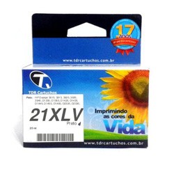 Cartucho HP 21XL CTN-21XLV Preto Remanufaturado 3915 3920 F4140 F4180 J3680 20 ml