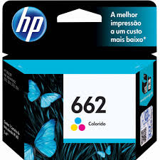 Cartucho HP 662 CZ104AB Colorido Original 1516 2516 2515 2 ml