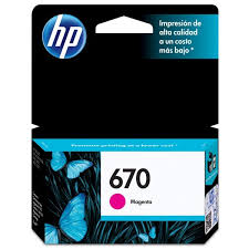 Cartucho HP 670 CZ115AB Magenta Original 4615 4625 5525 4 ml