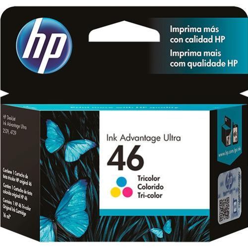 Cartucho HP 46 CZ638AL Colorido Original DESKJET INK ADVANTAGE ULTRA 2529 4729 5738 5739 16 ml