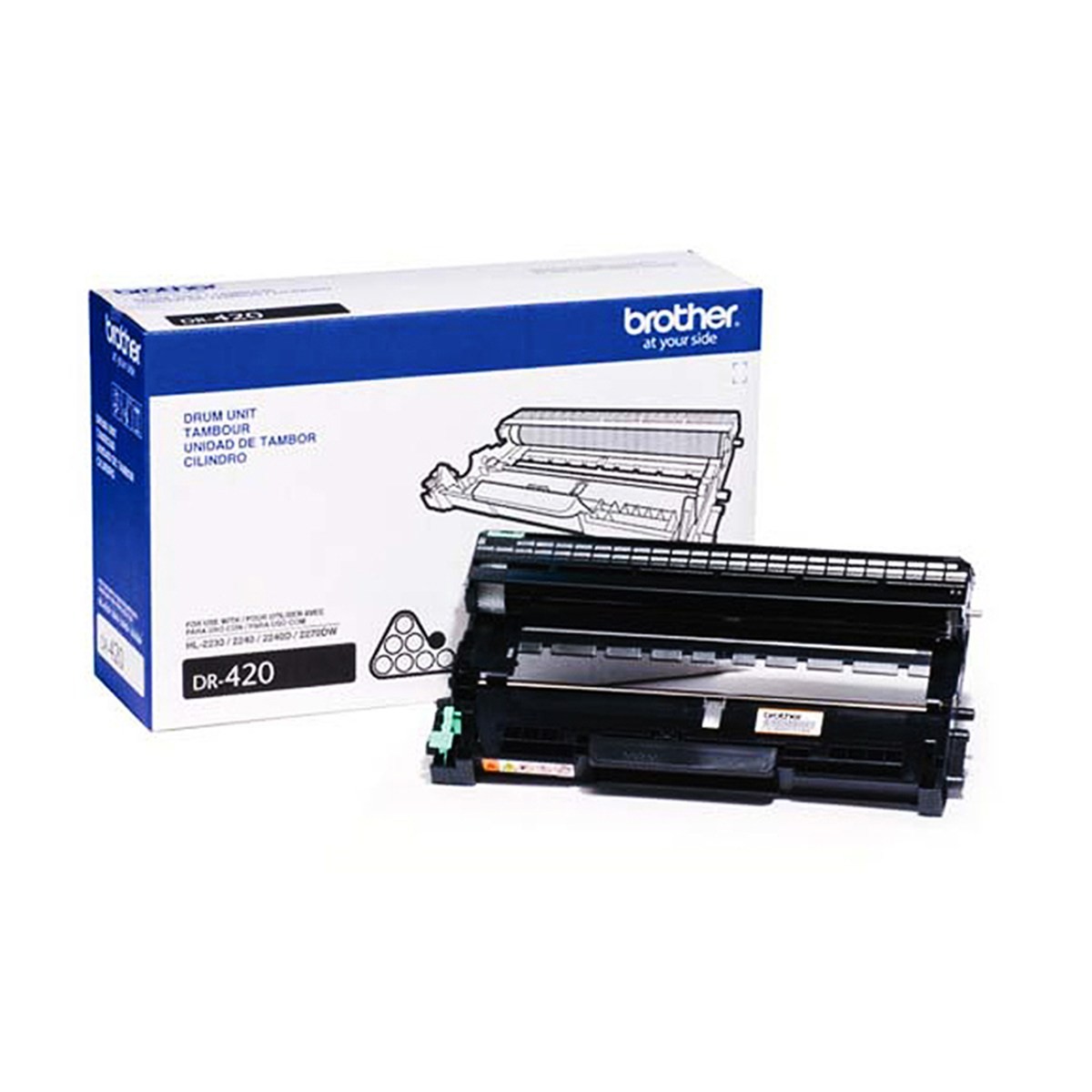 Kit Fotocondutor Brother 420 DR-420 Preto Original HL-2240 HL-2240 12