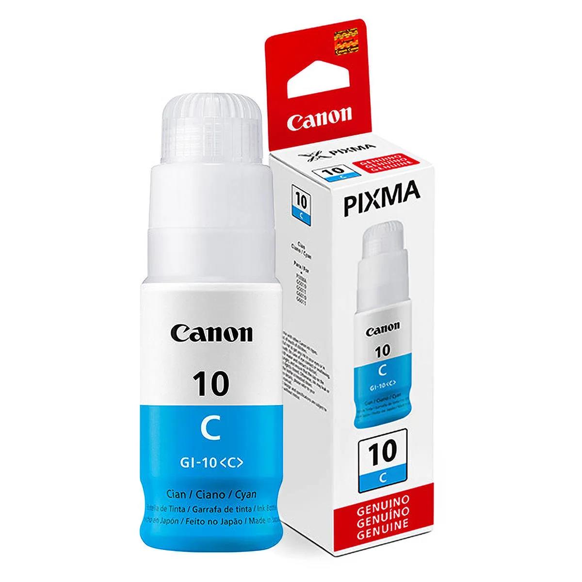 Garrafa de Tinta Canon 10 GI-10C Ciano Original MEGA TANK G6010 G7010 G5010 0 páginas