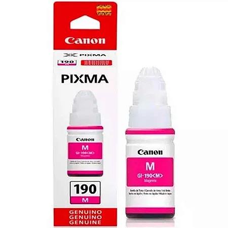 Garrafa de Tinta Canon 190 GI-190M Magenta Original MAXXTINTA G1100 G2100 G3111 G4100 G4102 G3110 7