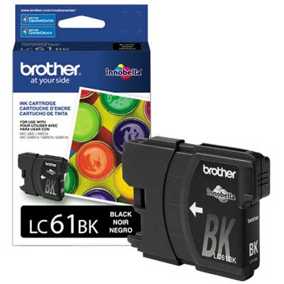 Cartucho Brother 61 LC61BK Preto Original DCP-165C DCP-385C DCP-585CW