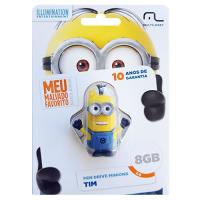 Pen Drive Minions Tim 8GB USB Leitura 10MB/s e Gravação 3MB/s Multilaser