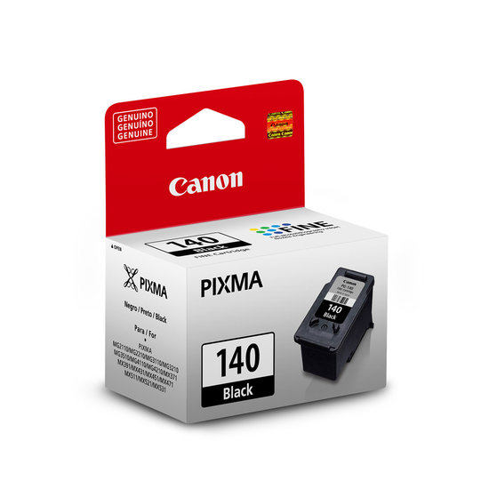 Cartucho Canon 140 PG-140 Preto Original MX371 MG2110 MG3110 8 ml