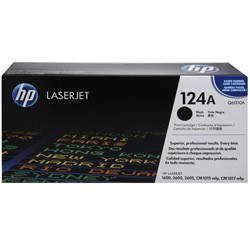 Toner HP 124A Q6000A Preto Original 2600N 2605 2605DN 2.500 páginas