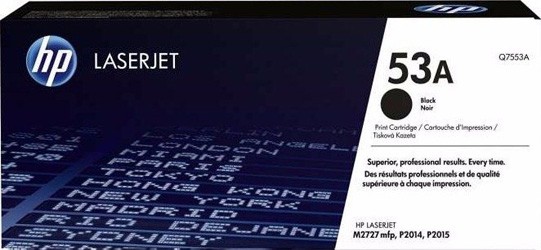 Toner HP 53A Q7553A Preto Original P2014 P2015 M2727NF 3.000 páginas