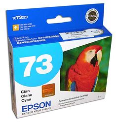 Cartucho Epson 73 T073220 Ciano Original C110 C79 C92 CX3900 CX5600 T23 T24 T33 TX105 T20 5 ml