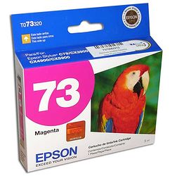 Cartucho Epson 73 T073320 Magenta Original C110 C79 C92 CX3900 CX5600 T23 T24 T33 TX105 T20 5 ml