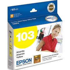 Cartucho Epson 103 T103420 Amarelo Original T40W TX600F TX600FW 11 ml