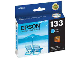 Cartucho Epson 133 T133220 Ciano Original T25 TX123 TX135 TX235W TX420W TX430W 5 ml