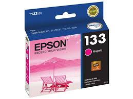 Cartucho Epson 133 T133320 Magenta Original T25 TX123 TX135 TX235W TX420W TX430W 5 ml