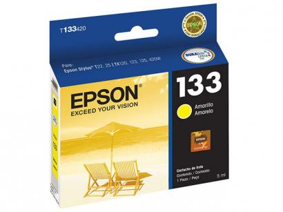 Cartucho Epson 133 T133420 Amarelo Original T25 TX123 TX135 TX235W TX420W TX430W 5 ml