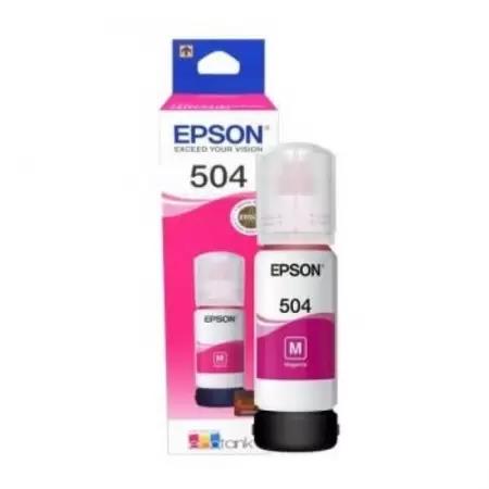 Garrafa de Tinta Epson 504 T504320AL Magenta Original L4260 ECOTANK L4150 L4160 L6171 L6161 L6191 0