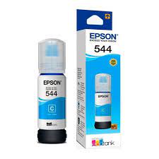 Garrafa de Tinta Epson 544 T544220 Ciano Original ECOTANK L1110 L3110 L3150 L3160 L5190 L3250 4500
