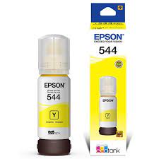 Refil Epson 544 T544420 Amarelo Original ECOTANK L1110 L3110 L3150 L3160 L5190 L3250 4500 páginas