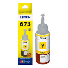 Cartucho Epson 673 T673420AL Amarelo Original ECOTANK L800 L805 L1800 L810 70 ml