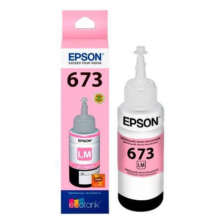 Cartucho Epson 673 T673620AL Magenta Claro Original ECOTANK L800 L805 L1800 L810 70 ml